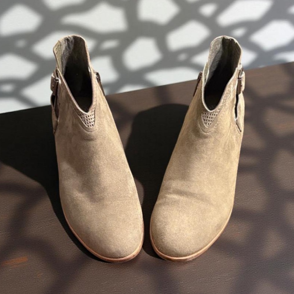 Vince Camuto Olive Green Ankle Booties